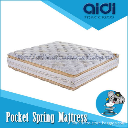 Deluxe Soft Memory Foam Double Pillow Top Royal Pocket Spring Mattress AC-1204